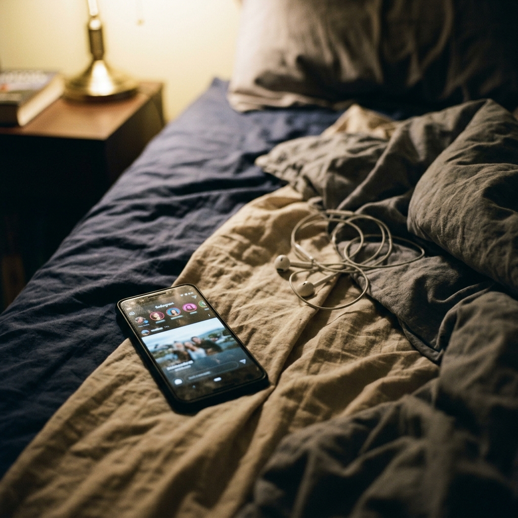 Abstract privacy and anonymous viewing concept with smartphone silhouette and digital data streams representing IgAnony tool